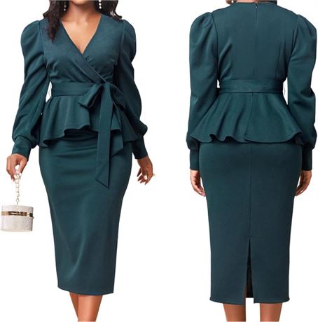 SIZE:M, Church Dresses for Women Elegant Sexy Business Outfits for Women Solid