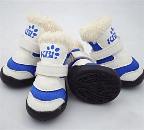 M- BESUNTEK Dog Boots, Waterproof Non Slip Dog Shoes Rubber Sole Dog
