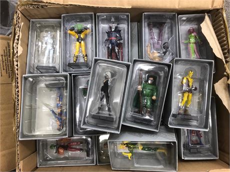 Box of 28 Eaglemoss Marvel Figurines Collection