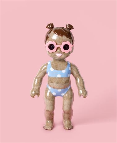 `Sandy Beach Doll Kit - Periwinkle Blue 14"