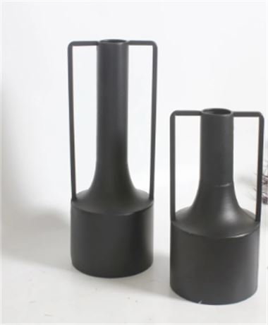 Decorative Vase Centerpiece Vases with Handles, Set of 2 Flower