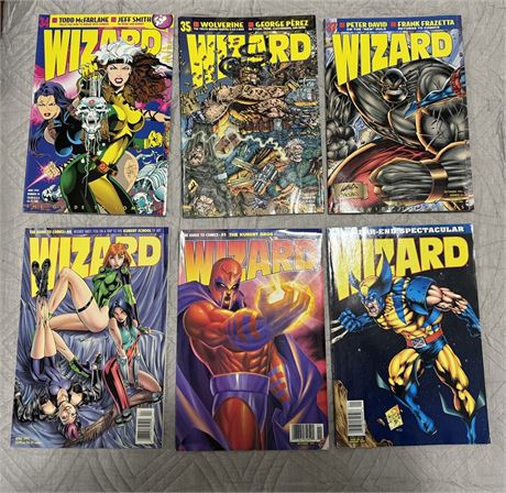 Wizard: The Guide To Comics (6 Books)
