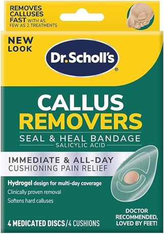 Dr. Scholls Callus Removers 4 Cushions - 4 Medicated Discs (3 Pack)