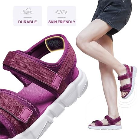 GOLDEN CAMEL Women’s Walking Sandals Comfortable Hiking Athletic Sandals Size 37