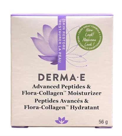 2 oz/ 56g - Derma E Skin Restore Advanced Peptides & Flora-Collagen Moisturizer.