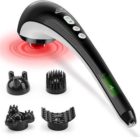 Snailax Cordless Handheld Back Massager - Rechargeable Percussion Massage