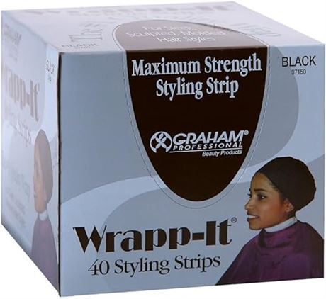Wrapp-it Styling Strips for Natural Hair Wrap and Molded Sty...