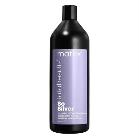 1L - MATRIX Total Results So Silver Color Depositing Purple Shampoo