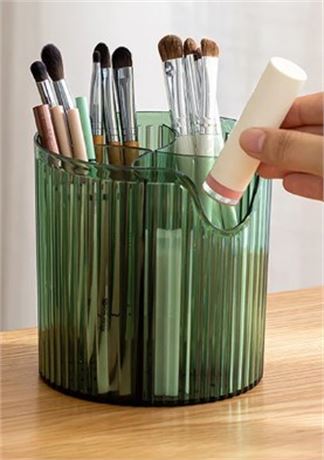 Multi-grid Cosmetic Bucket, Durable Brush Storage Bucket, Green