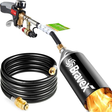 Propane Torch Weed Burner Torch - Weed Torch with Push Button Igniter