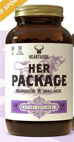 Heart &Soil Her Package ENHANCE YOUR FEMALE HEALTH 500mg / 180 capsules
