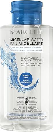 PACK OF 2, Marcelle Micellar Water, Normal Skin, with Soothing Aloe, Cleanses