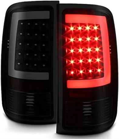 AKKON - For 07-14 GMC Sierra 1500 2500 3500HD Pickup Black Bezel Smoked Lens C-S