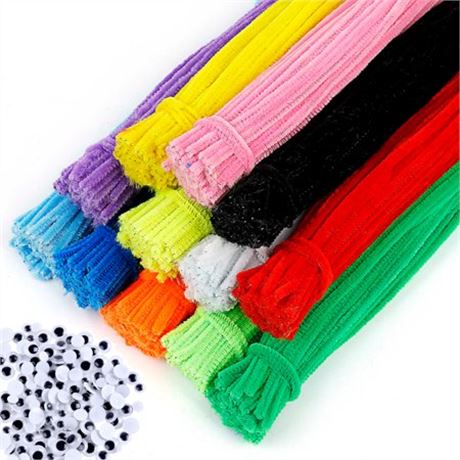 EpiqueOne 1200 Pipe Cleaners in 12 Assorted Color...