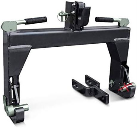 3 Point Quick Hitch, for Category 1 Tractor, *Only 1 bushing Included*