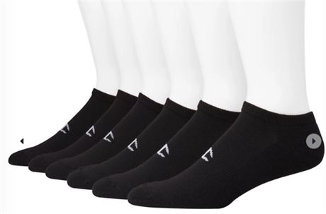 SIZE:6-12 Club Champion Men's No-Show Socks, 6-pairs