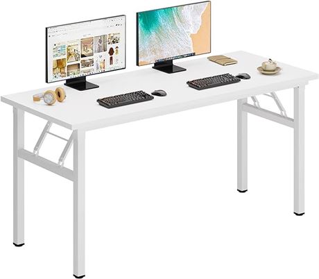 55 inches - DlandHome Folding Table Computer Desk Portable Table Activity Table