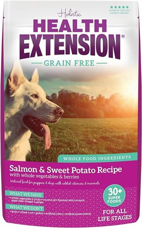 Health Extension Dry Dog Food, Natural Food with Added Vitamins & Minerals, Suit