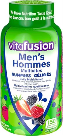 Vitafusion Men's Multivites Gummies, Daily Multivitamin, Healthy metabolism 1,