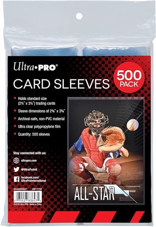Ultra PRO Clear Card Sleeves