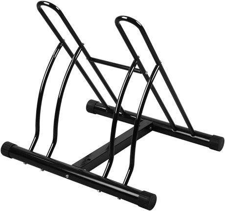 OneTwoFit OT082 Bicycle Stand for 2 Bikes 2 Bike Floor Stand for Bikes Bicycle B