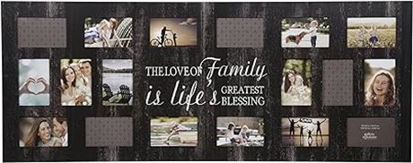 Gallery Solutions Burnes of Boston Rustic 18 Opening Distressed Family Collage F