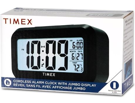 Timex Alarm Clock with Temperature Sensor and Large Display