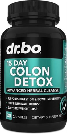 Colon Cleanser Detox for Weight Flush - 15 Day Intestinal Cleanse Pills