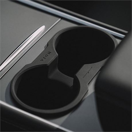 VION Tesla Model 3/Y Cup Holder (Black) - Fits 2024-2021 Model Y, 2023-2021 Model 3