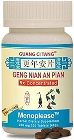 Geng Nian An Pian (Wan) (Menoplease) 200 mg 200 Tablets