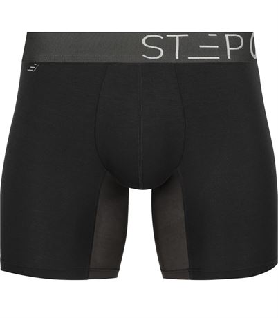 XL - STEP ONE | Mens Bamboo Boxer Brief (Longer) | Anti Chafe, Moisture Wicking