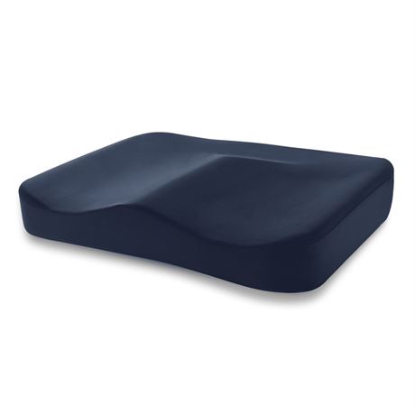 Tempur-Pedic Memory Foam Seat Cushion Pillow, Blue - Medium