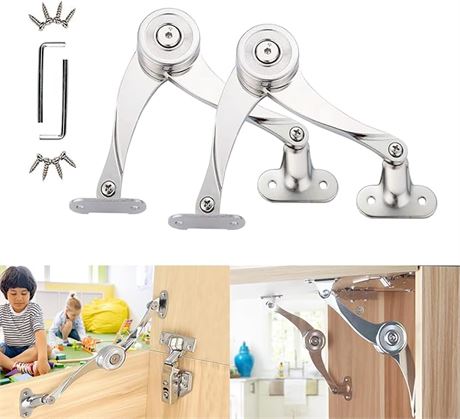 lid Support Hinge, Toy Box Hinges Soft Close, HADEWEITE Hinges for Wooden Box