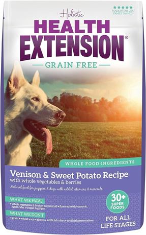 Health Extension Dry Dog Food, Natural Food with Added Vitamins & Minerals, Suit