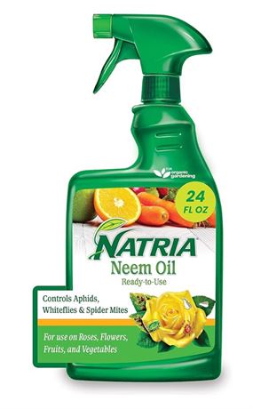 Natria 706250A Neem Oil Spray for Plants Pest Organic Disease Control, for Insec
