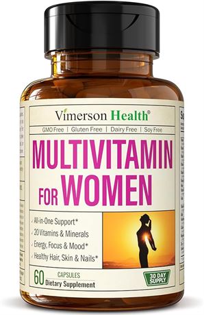 60 CAPSULES - Multivitamin for Women - Womens Multivitamin & Multimineral Supple