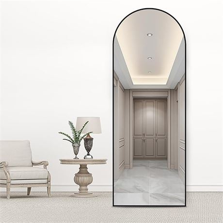 64"x21", Body Floor Mirror with Stand, Standing Hanging or Leaning Against Wall