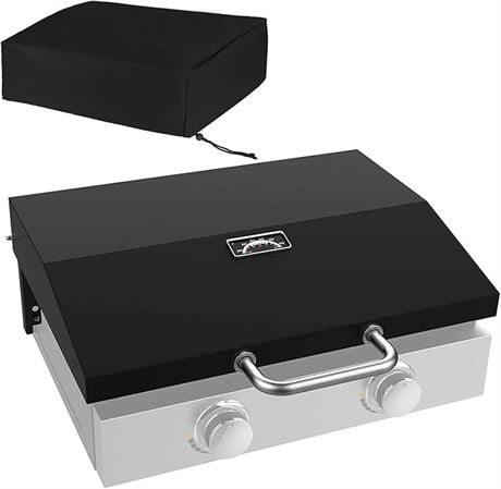 Griddle Hood for Blackstone 22" Table Top Griddle, Outdoor Hinged Lid with Handl