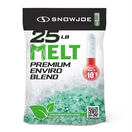 25 Lb - Snow Joe MELT25EB MELT Resealable Bag Premium Environmentally-Friendly B