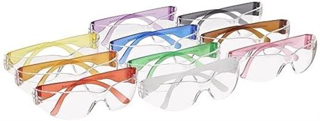 Pack of 10, Gateway Safety 4699 StarLite Gumballs Safety Glasses, Clear Lens, 10