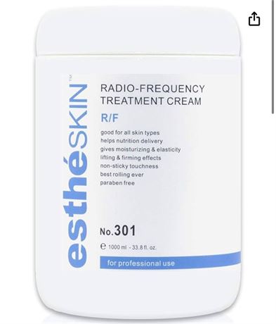 estheSKIN RF Cream for Professional Radio Frequency Treatment, 33.8 fl.oz. / 100