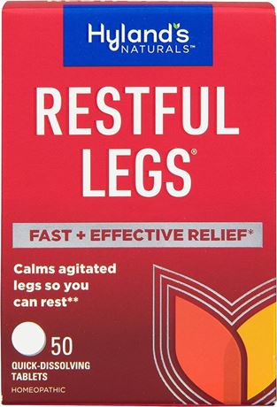 Hyland's Naturals Restful Legs Tablets, Natural Itching, Crawling,BB 11/25