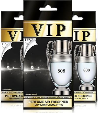 Caribi VIP 808 Car Air Freshener - 3 Pack Bundle - Su...