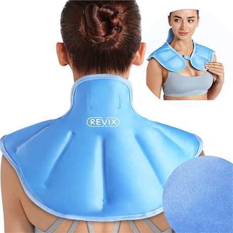 REVIX Ice Pack for Neck and Shoulders Upper Back Pain Relief, Large Neck Ice Pac