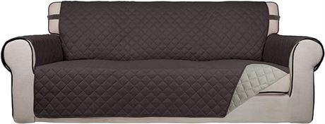 PureFit Reversible Quilted Sofa Cover, Water Resistant Slipcover Furniture Prote