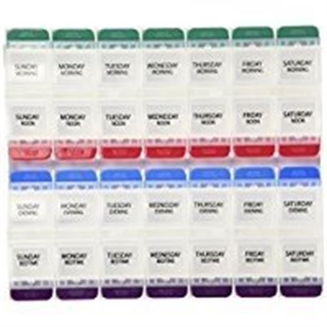 Ezy Dose Push Button 7-Day Medtime Planner Extra Large 1 Each by Ezy-Dose