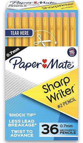 Paper Mate SharpWriter Mechanical Pencils | 0.7 mm #2 Pencils for School