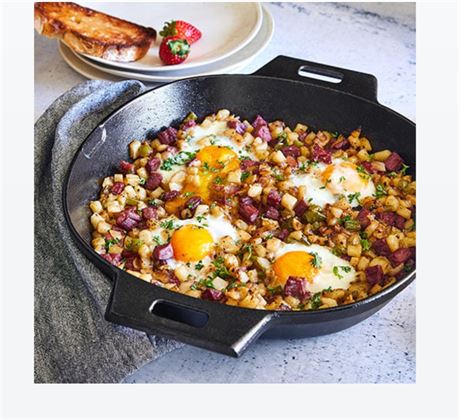Pampered Chef 12" CAST IRON SKILLET