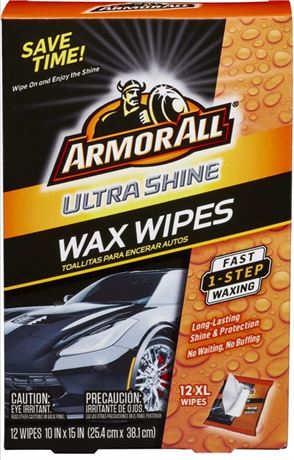 Armor All Ultra Shine Wax Wipes (12 Count)