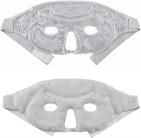 Hot and Cold Therapy Gel Bead Facial Eye Mask by FOMI Care